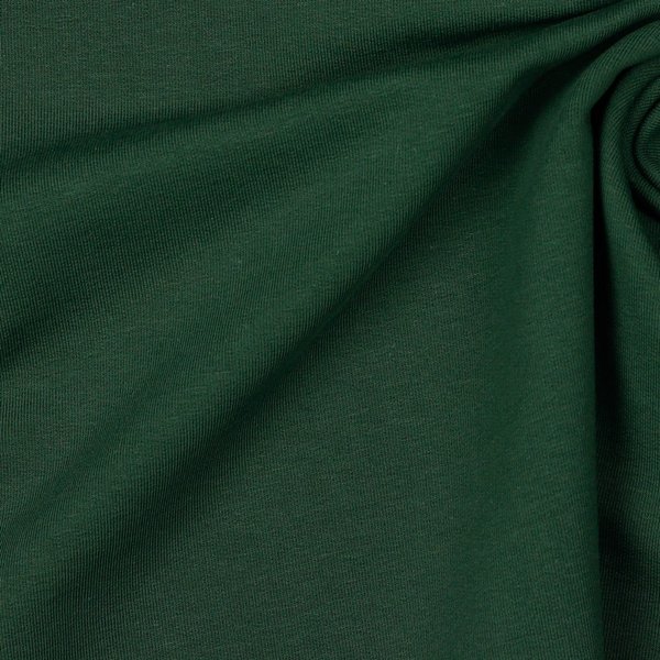 French Terry/Sommersweat GOTS  dark forest green