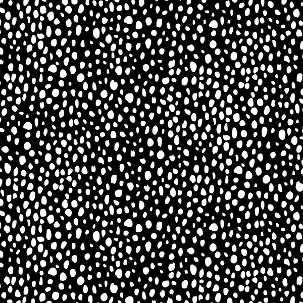 FRENCH TERRY RAIN OF DOTS - BLACK