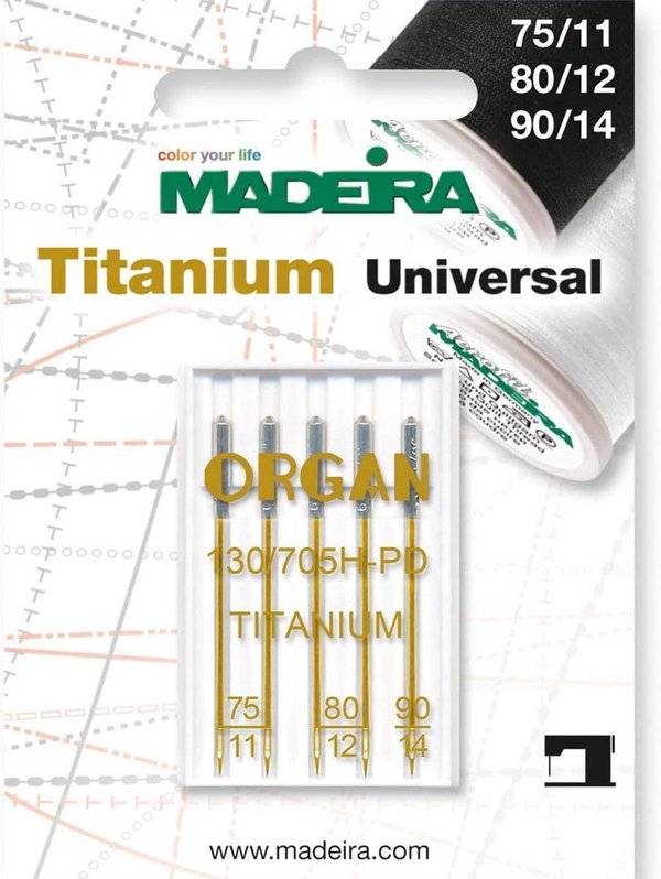 Madeira Titanium Universal-Nähmaschinennadeln